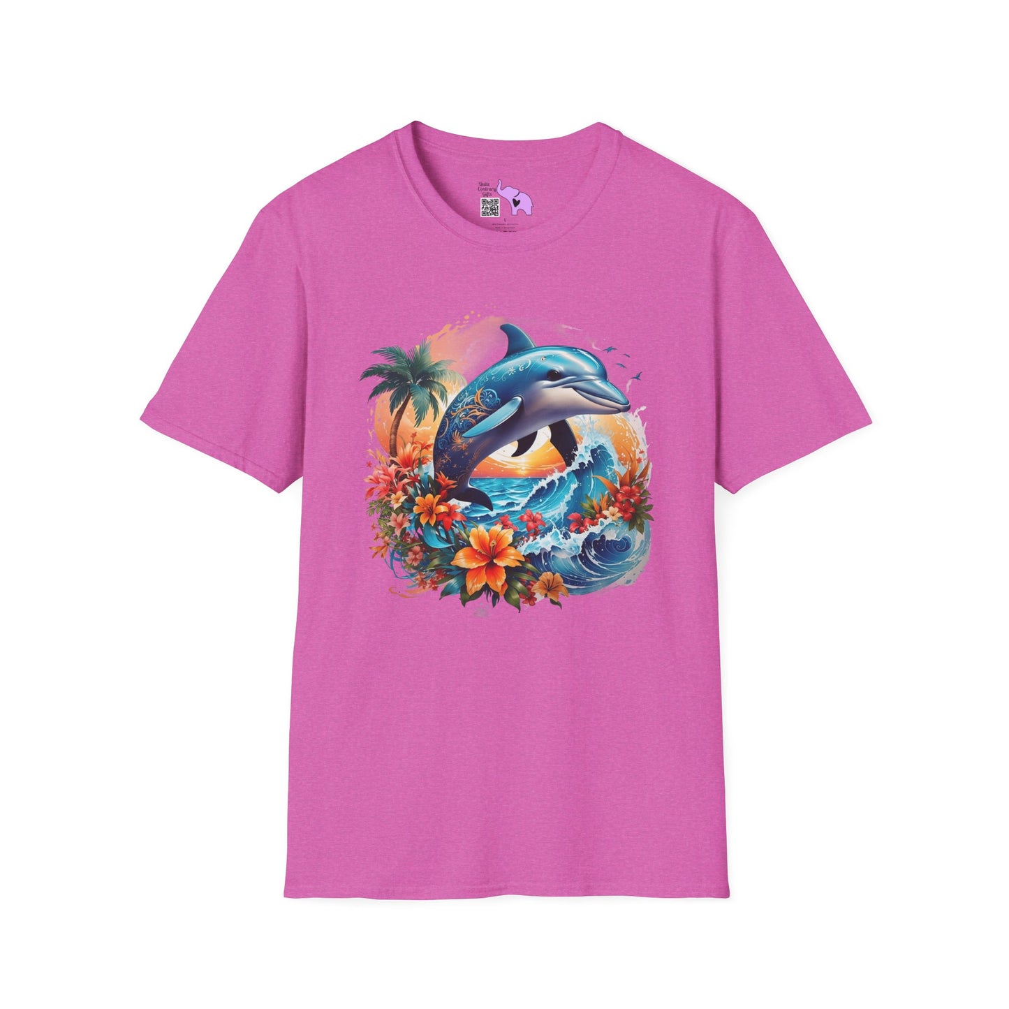 Tropical Dolphin Adult T-shirt