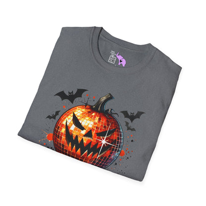 Orange Disco Pumpkin Adult T-shirt