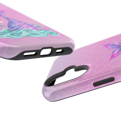 Pink Mermaid Life MagSafe® Compatible Tough Case for iPhone