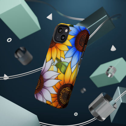Colorful Sunflowers MagSafe® Compatible Tough Case for iPhone