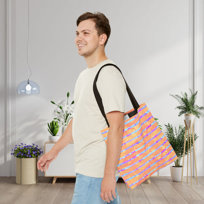 Split Spectrum Camo Canvas Tote Bag