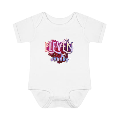 Stardust Baby Milestone Bodysuit-Eleven Months