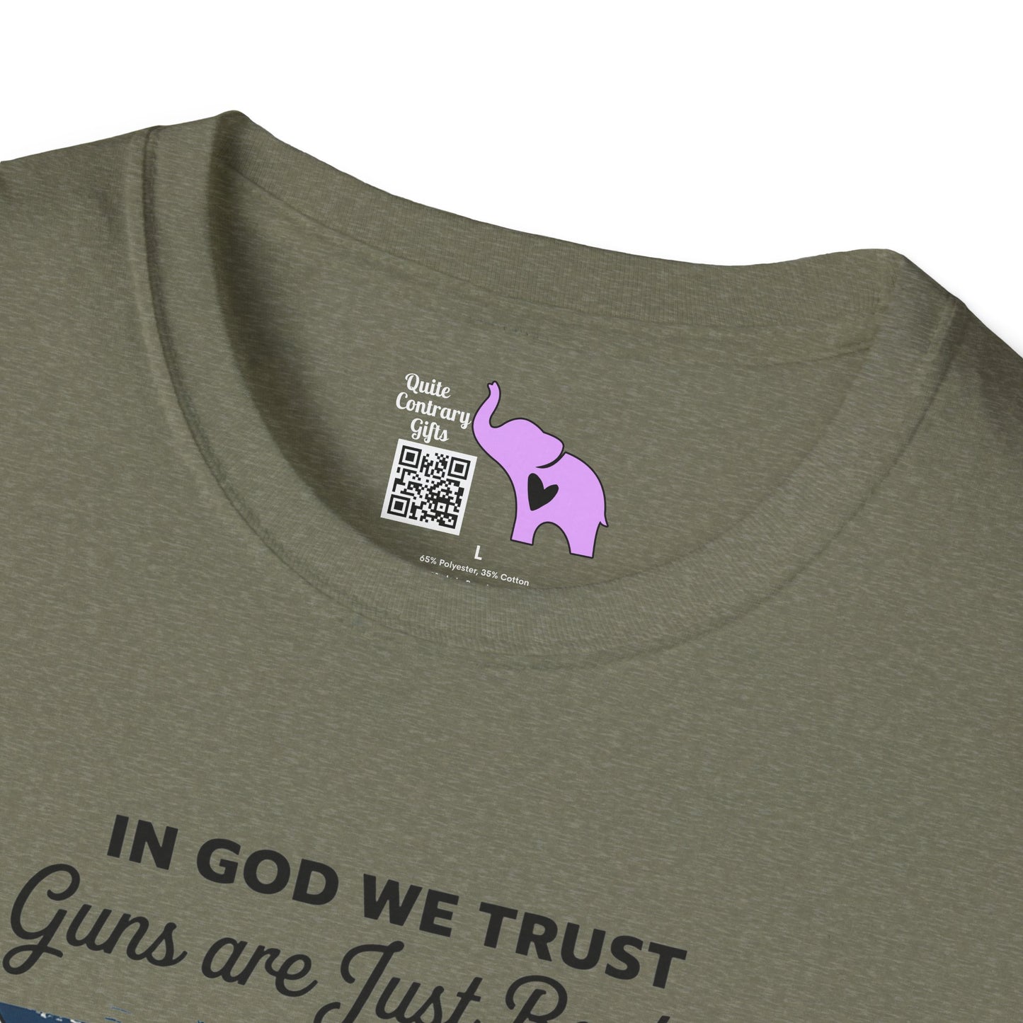 In God We Trust Guns Are Just Backup Adult T-shirt
