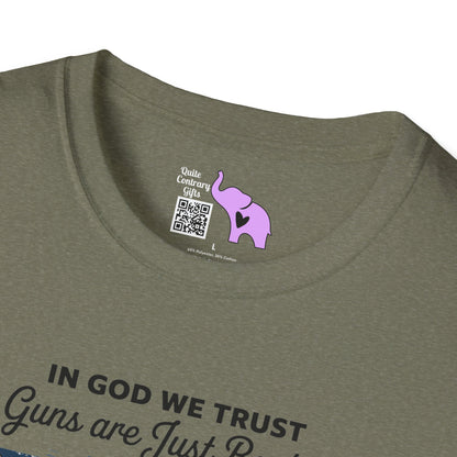 In God We Trust Guns Are Just Backup Adult T-shirt