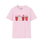 Cute Valentine Tumblers Adult Unisex Tshirt