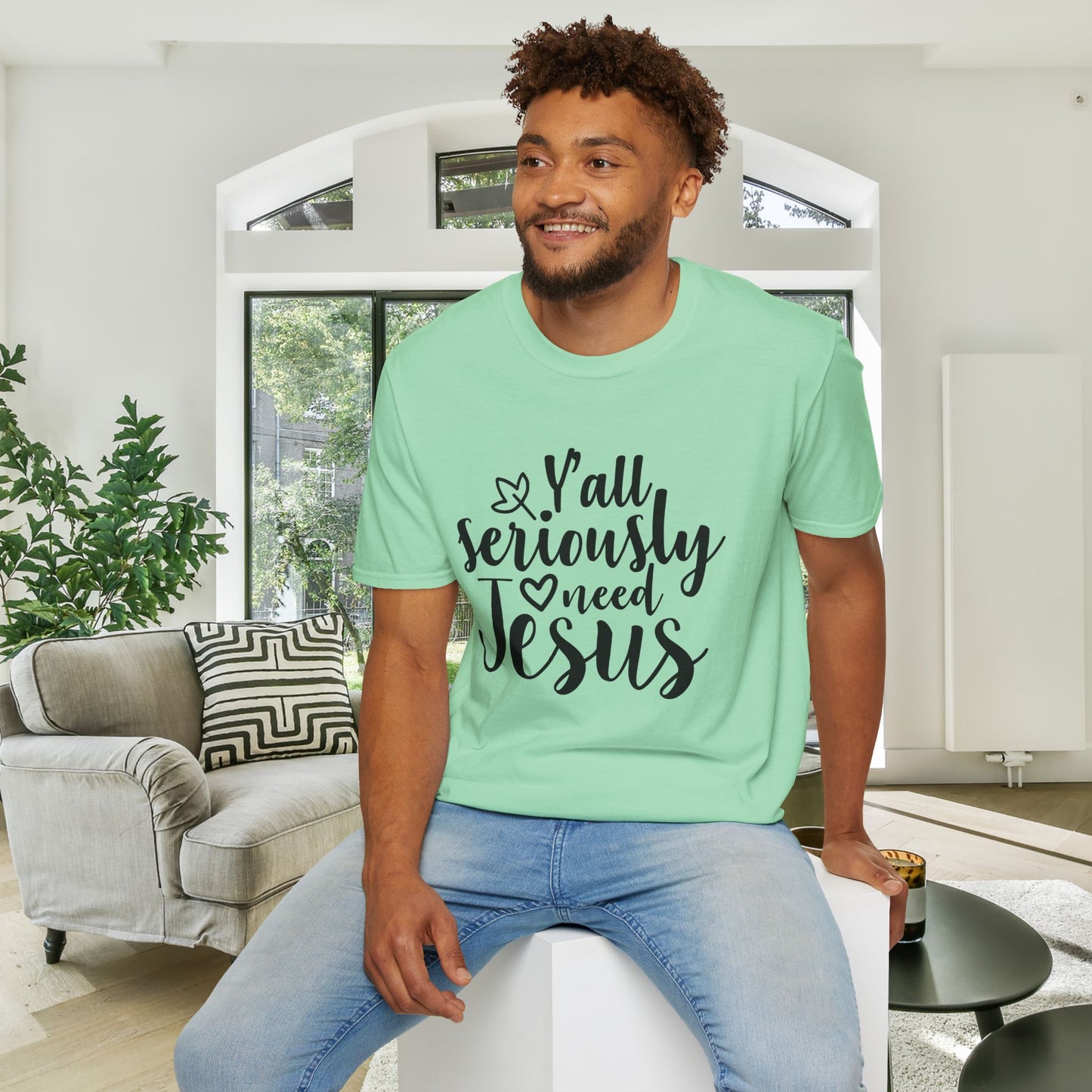 Y'all Seriously Need Jesus Adult T-shirt