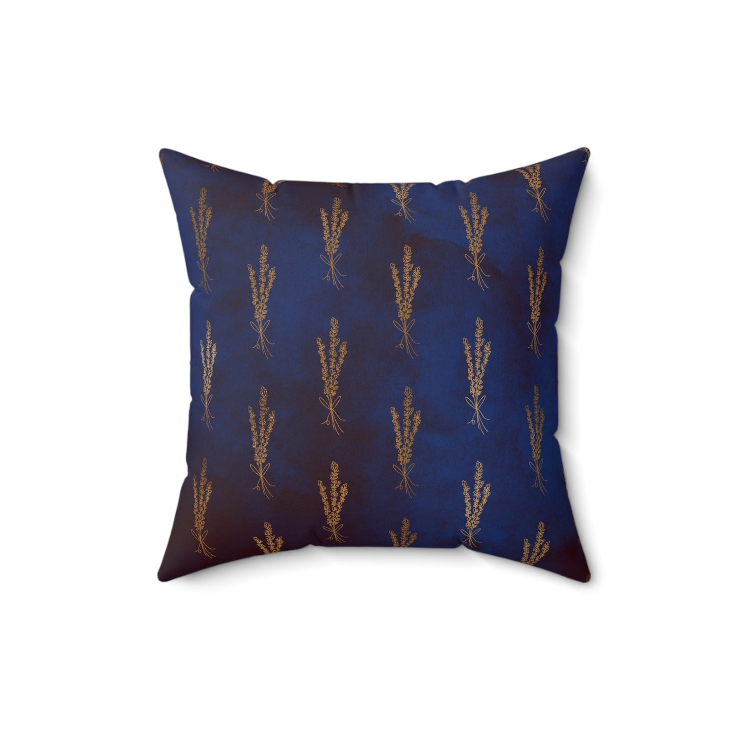 Midnight Sage Bloom Throw Pillow