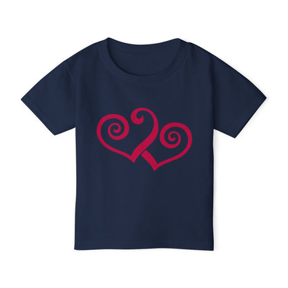Double Hearts Heavy Cotton™ Toddler T-shirt