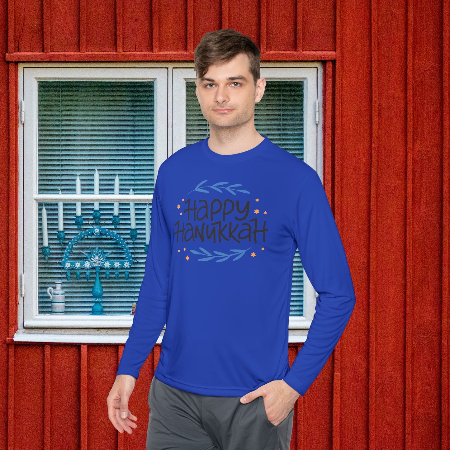 Happy Hanukkah 2 Adult Long Sleeve Tee