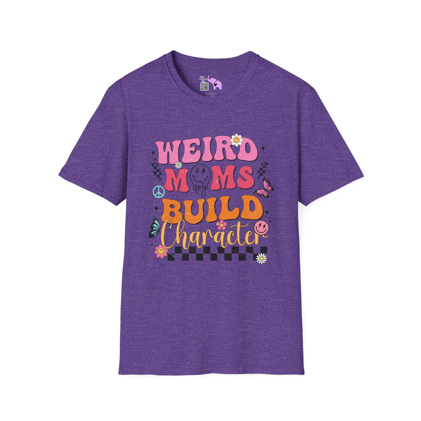 Weird Moms Build Character Adult T-shirt