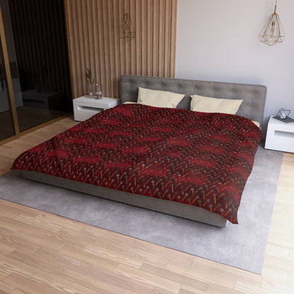 Ruby Night Blossoms Duvet Bedding Set