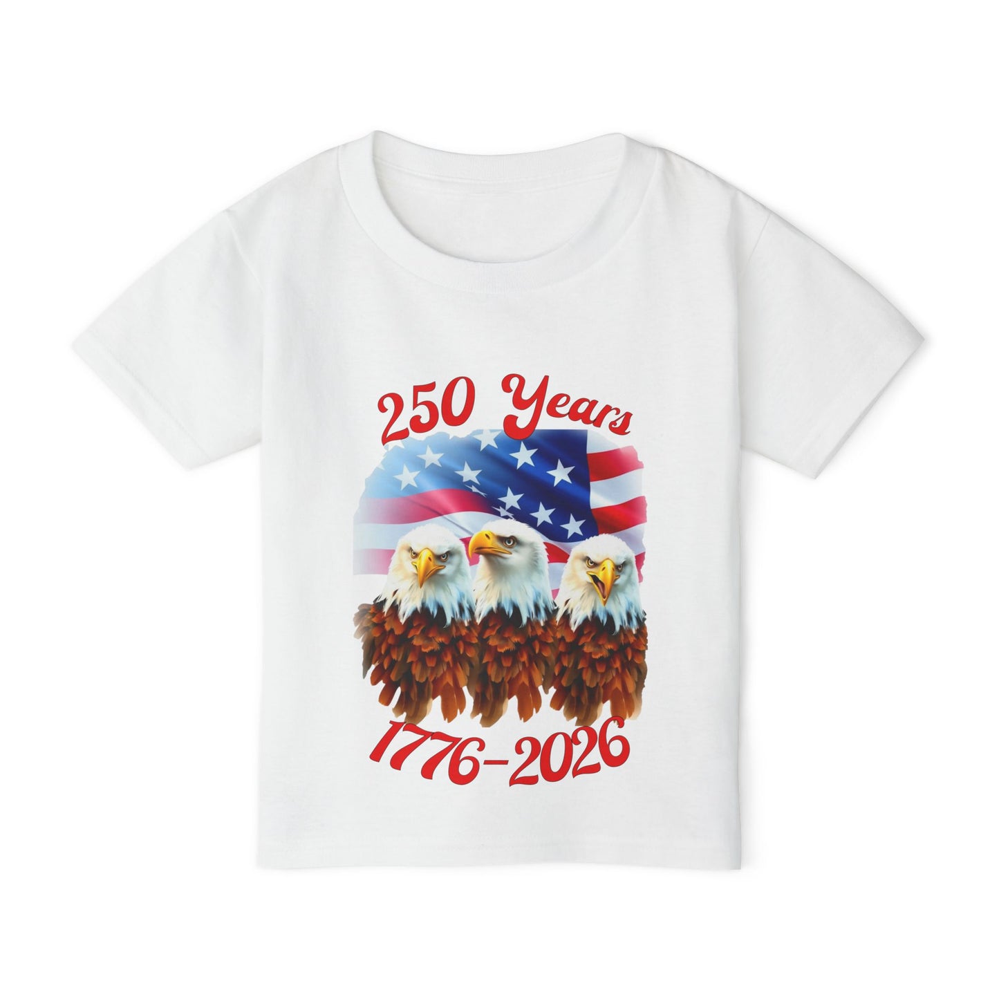 Three Eagles 250 Years 1776-2026 Heavy Cotton™ Toddler T-shirt