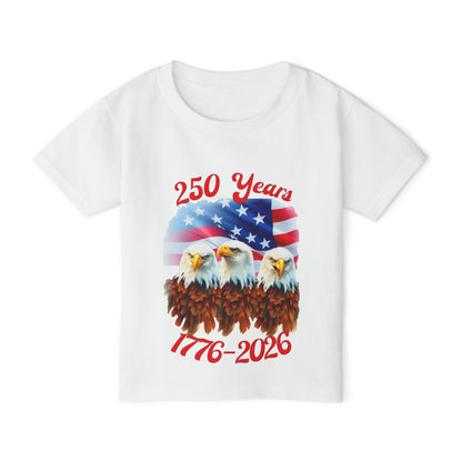 Three Eagles 250 Years 1776-2026 Heavy Cotton™ Toddler T-shirt