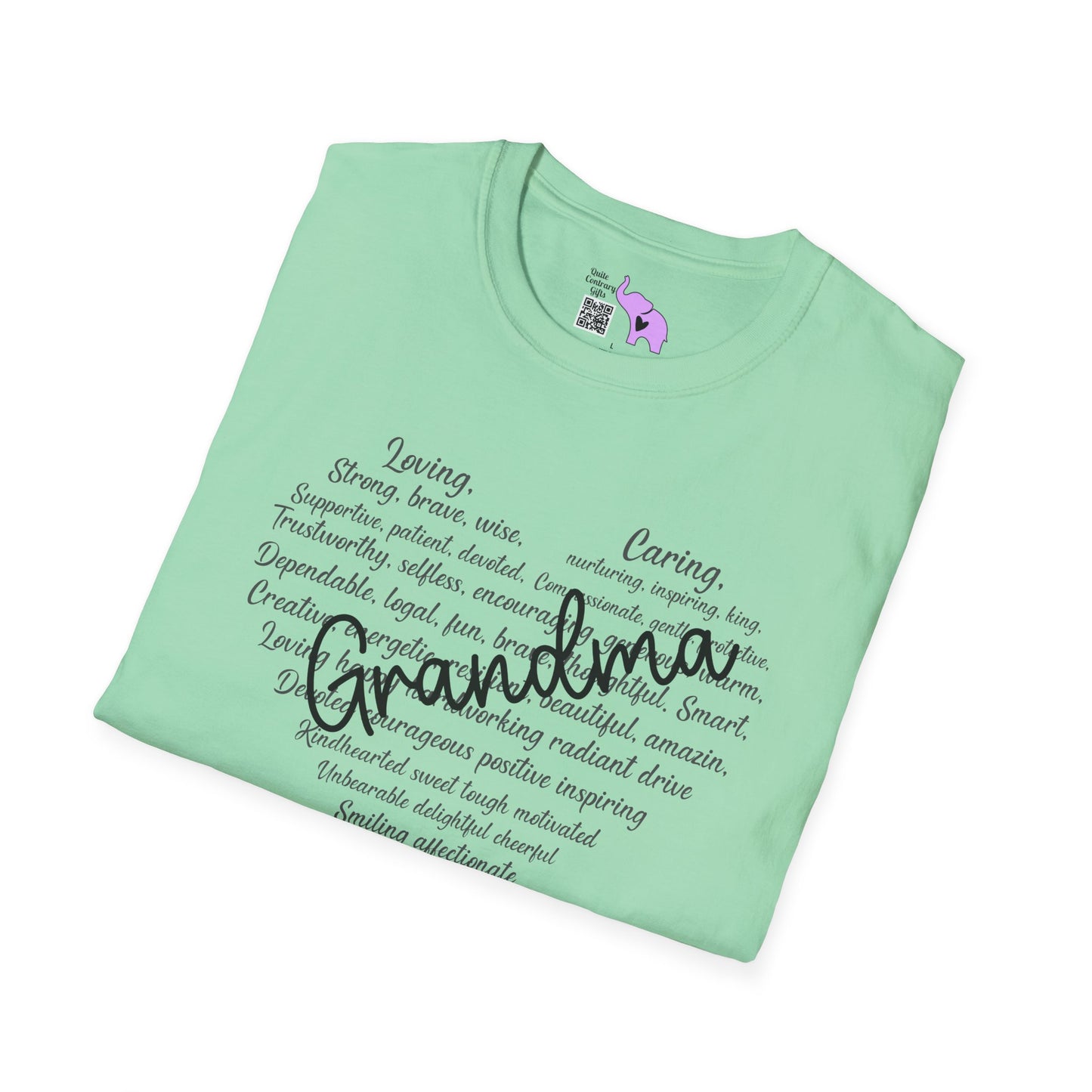 Grandma Descriptive Words Adult T-shirt