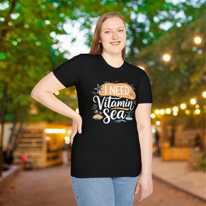 I Need Vitamin Sea Adult T-shirt