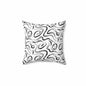 Grunge Scribbles Throw Pillow