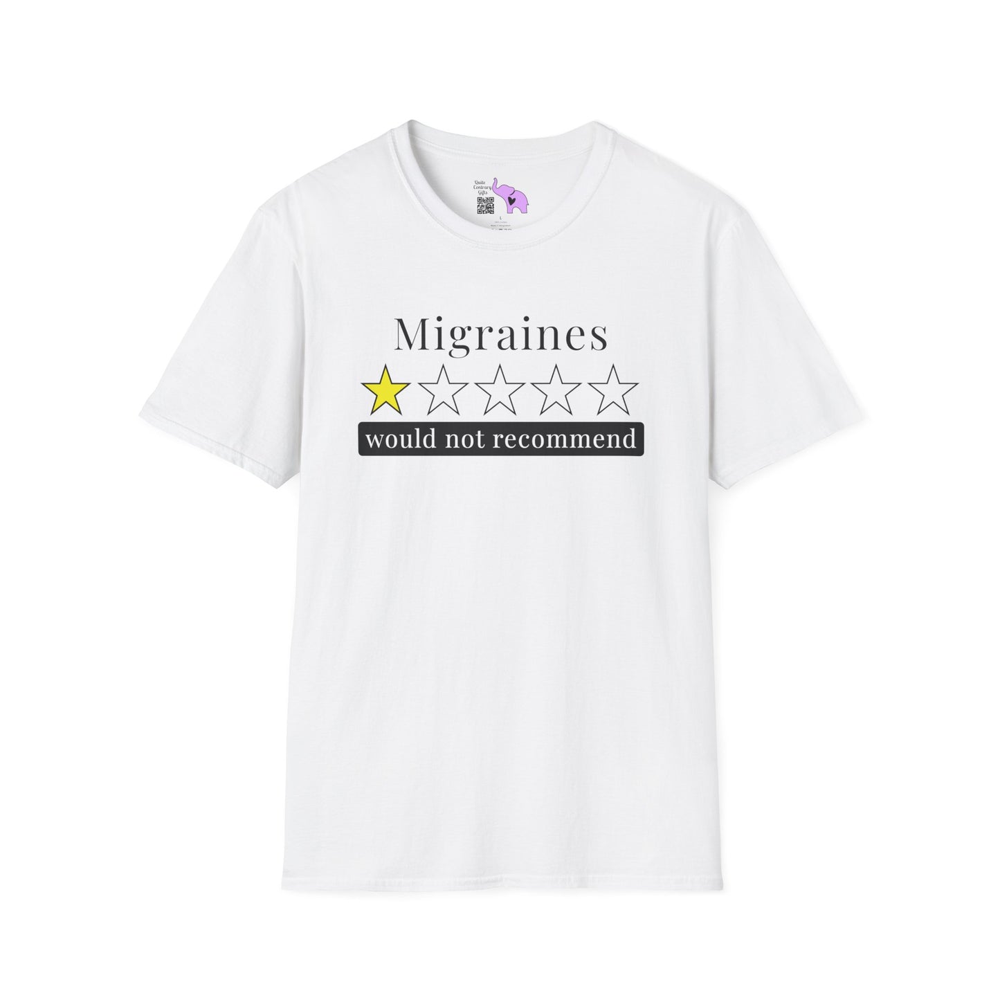 Migraines 1 Star Would Not Recommend Adult T-shirt