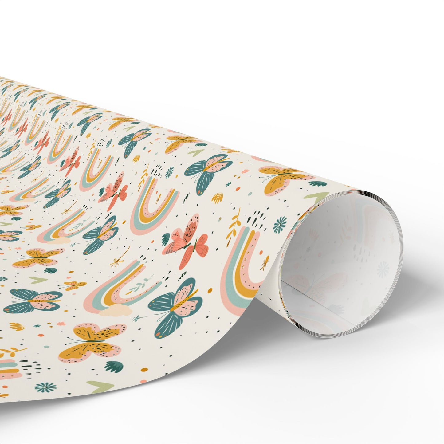 Whispering Wings & Rainbows Wrapping Paper