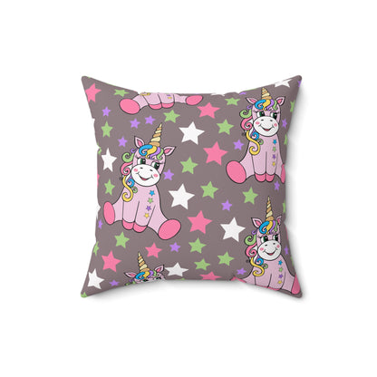 Stardust Unicorn Dreams Throw Pillow