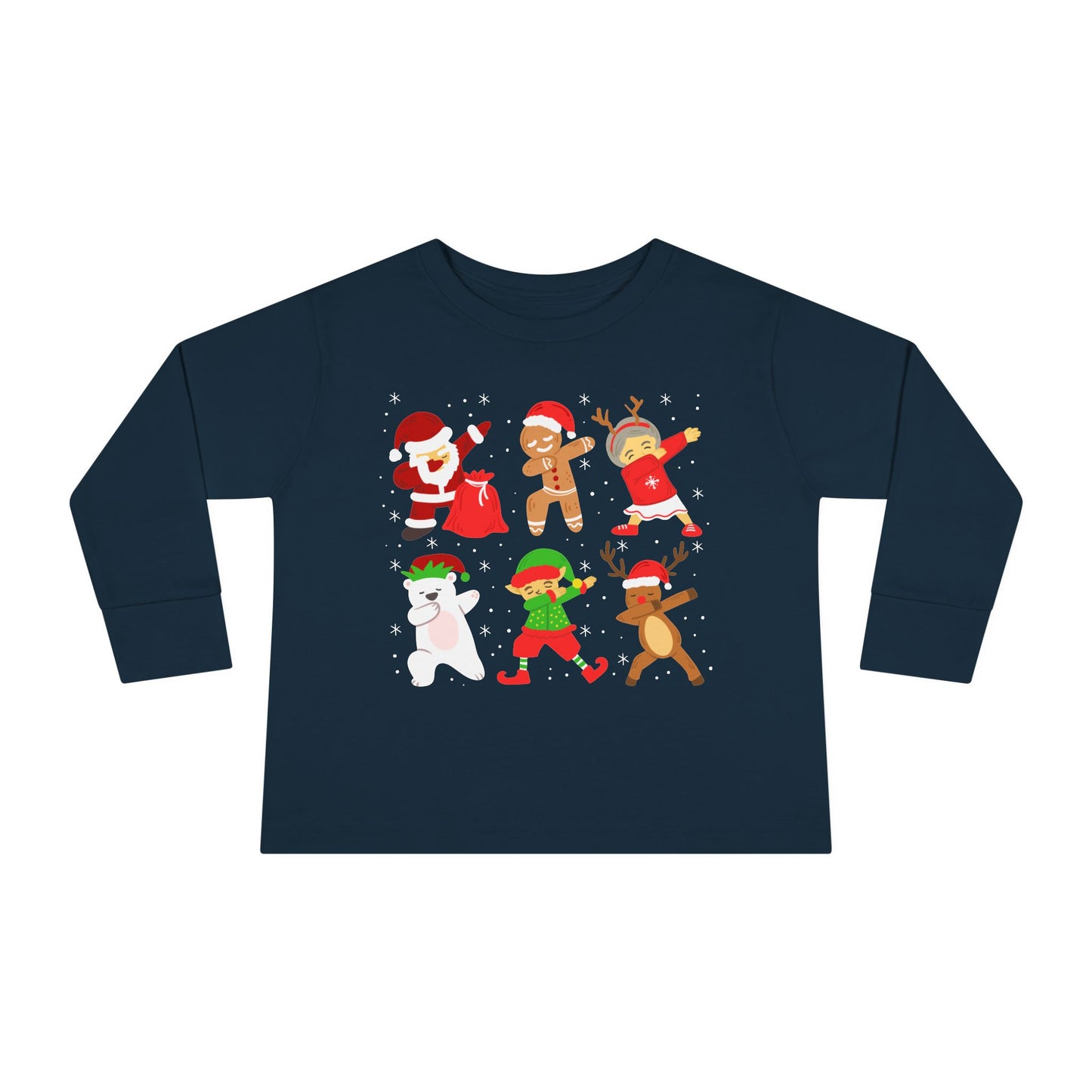 Dabbing Santa Crew Toddler Long Sleeve Tee