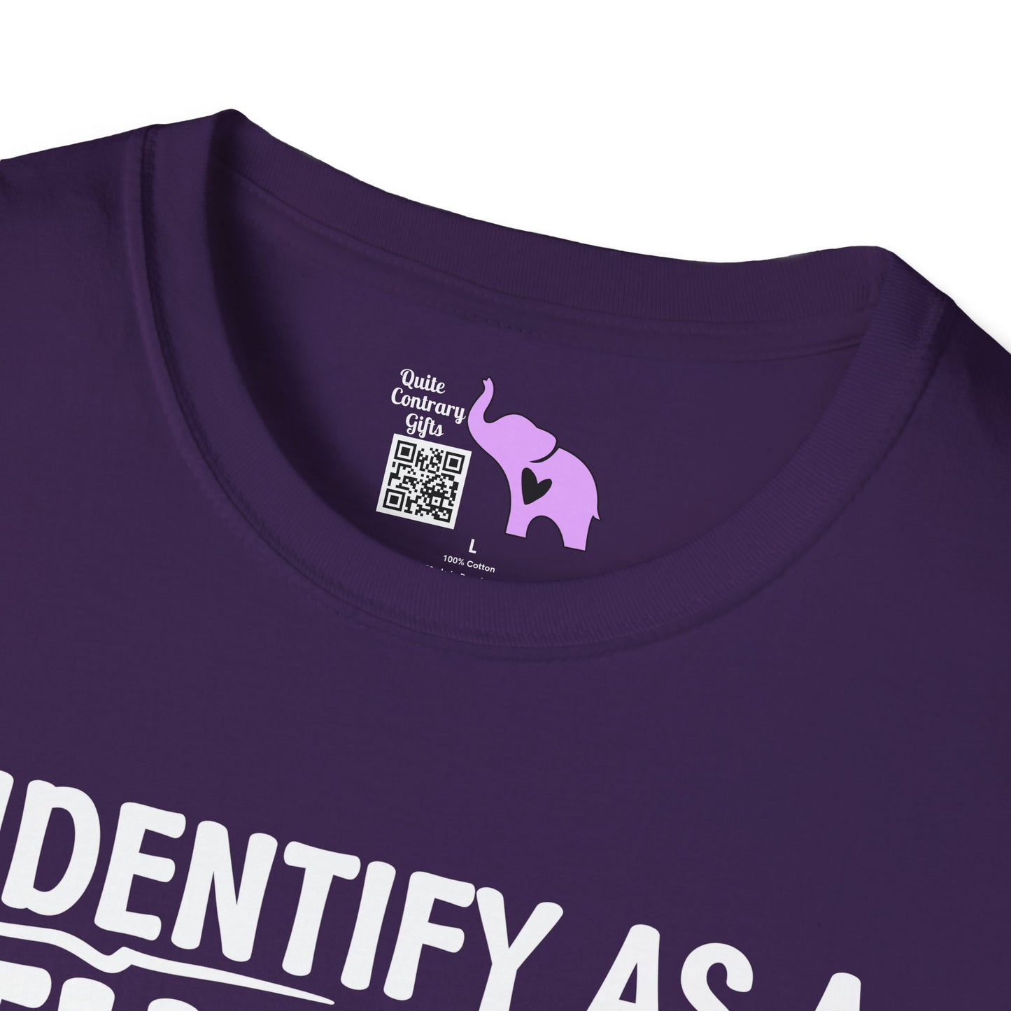 I Identify As A Threat; My Prounouns Are Try/Me Adult T-shirt