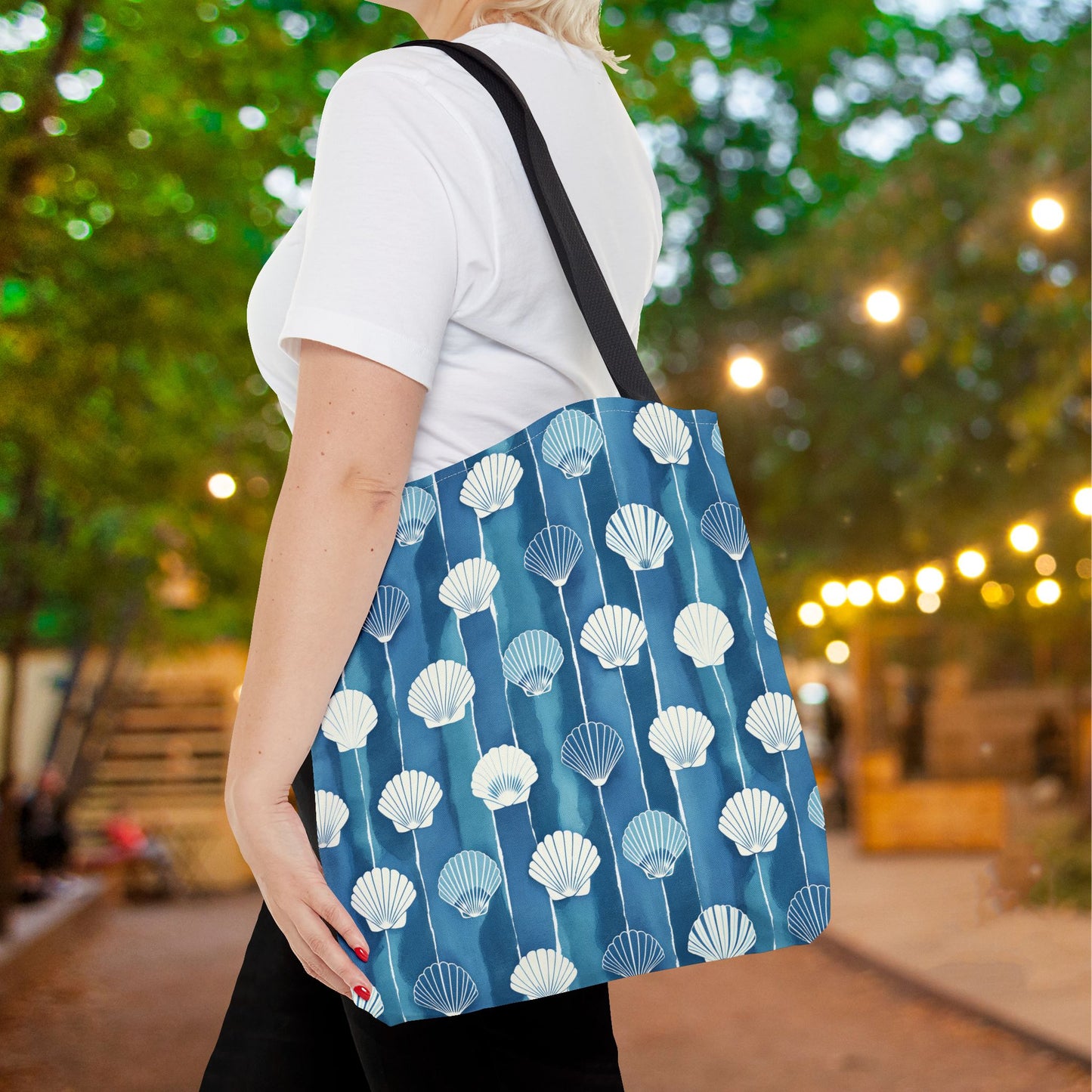 Oceanline Shells Canvas Tote Bag