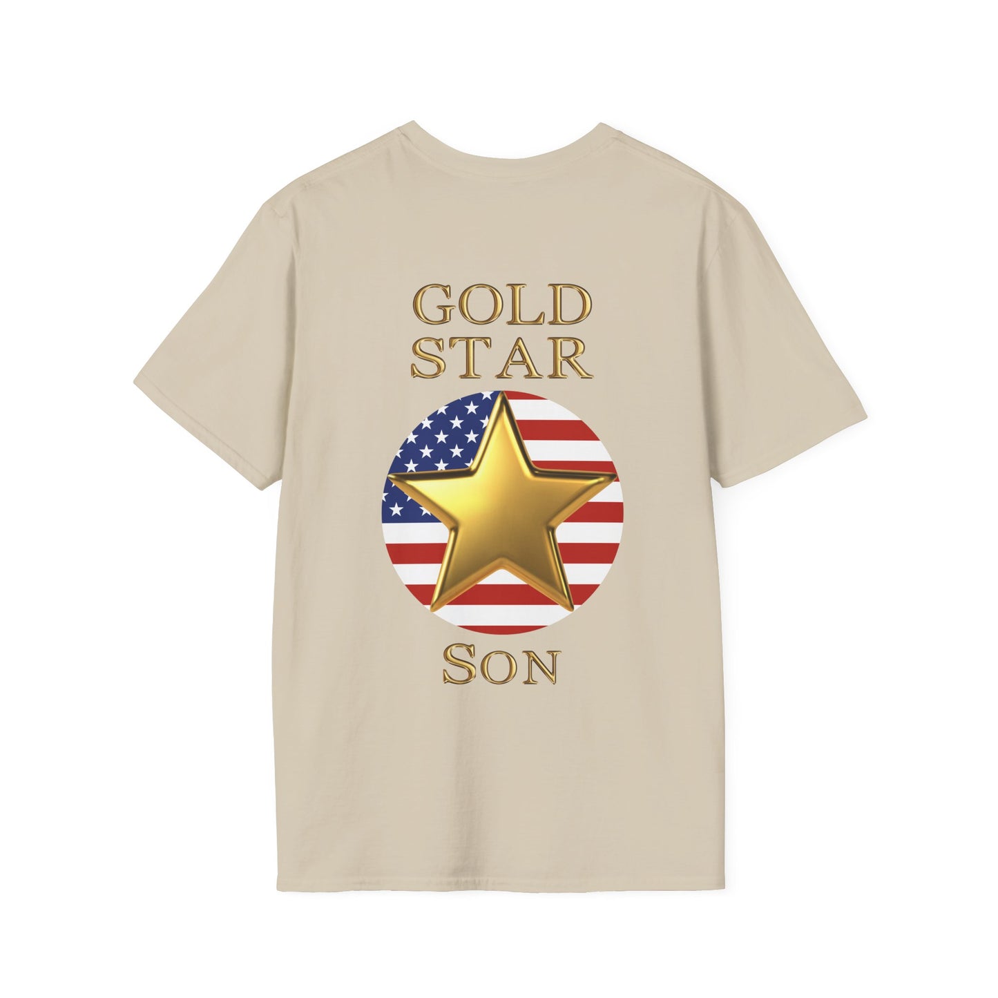 Gold Star Son Forever Proud Adult T-shirt