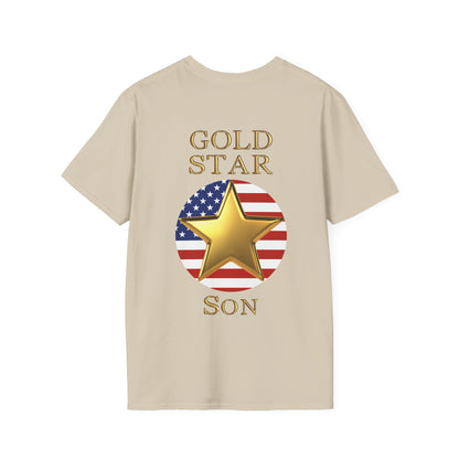 Gold Star Son Forever Proud Adult T-shirt