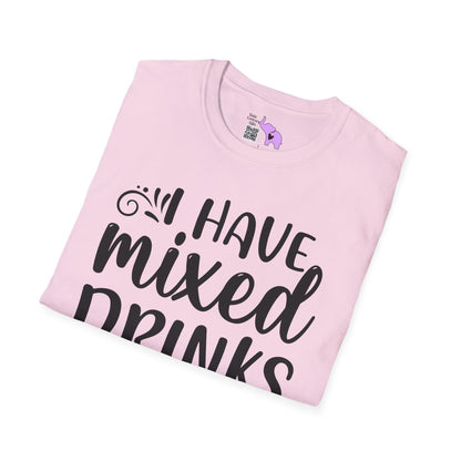 I Have Mixed Drinks About My Feelings Adult T-shirt