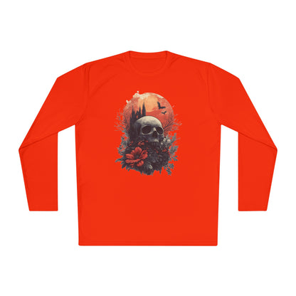 Halloween Graveyard 2 Adult Long Sleeve Tee