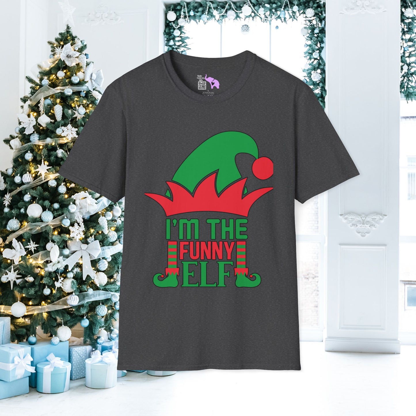 I'm The Funny Elf Adult T-shirt