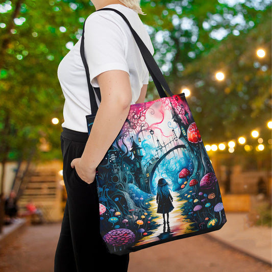 Alice In Wonderland Canvas Tote Bag