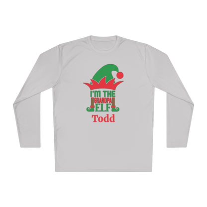 I'm The Grandpa Elf Personalized Adult Long Sleeve Tee