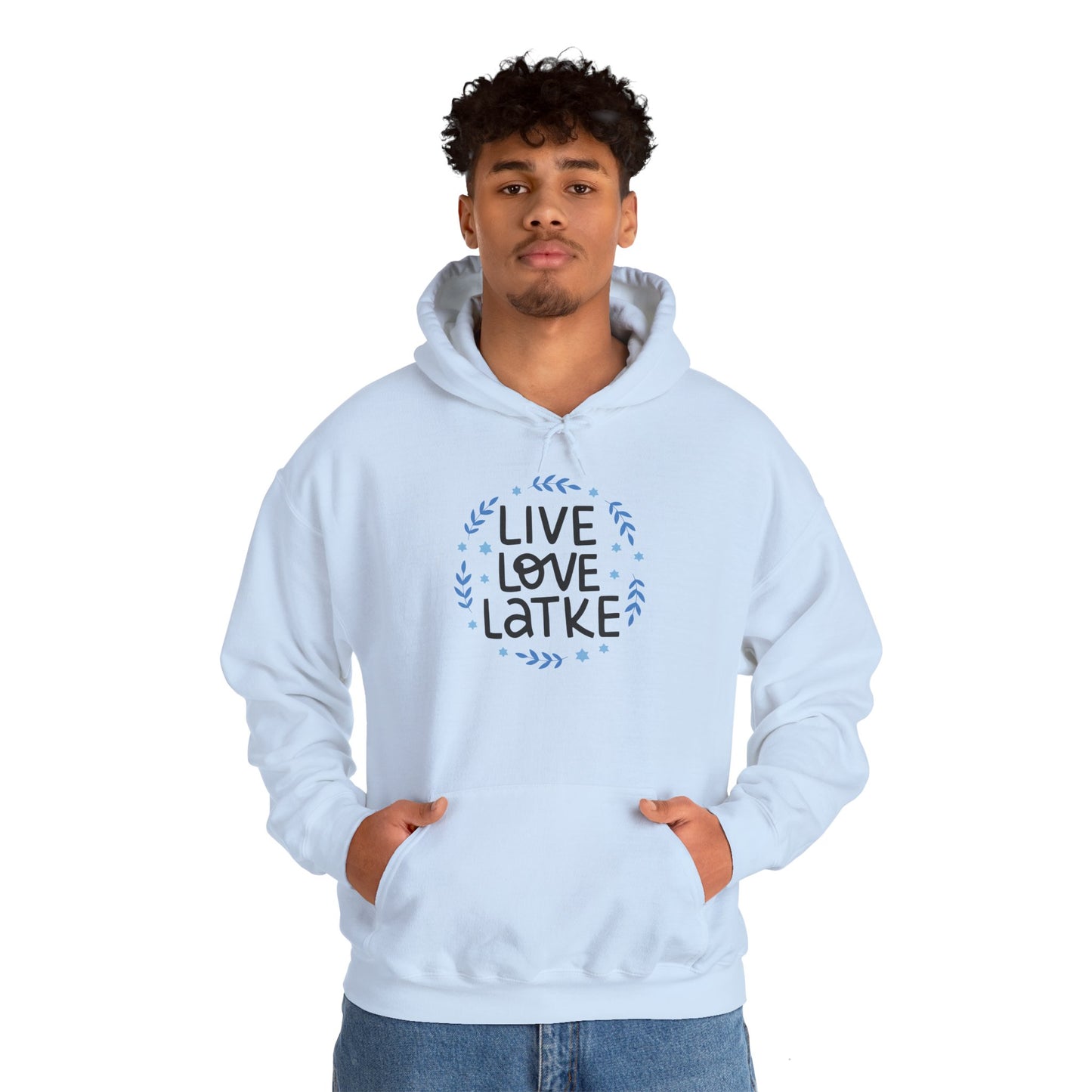 Hanukkah Live Love Latke Adult Heavy Blend™ Hooded Sweatshirt