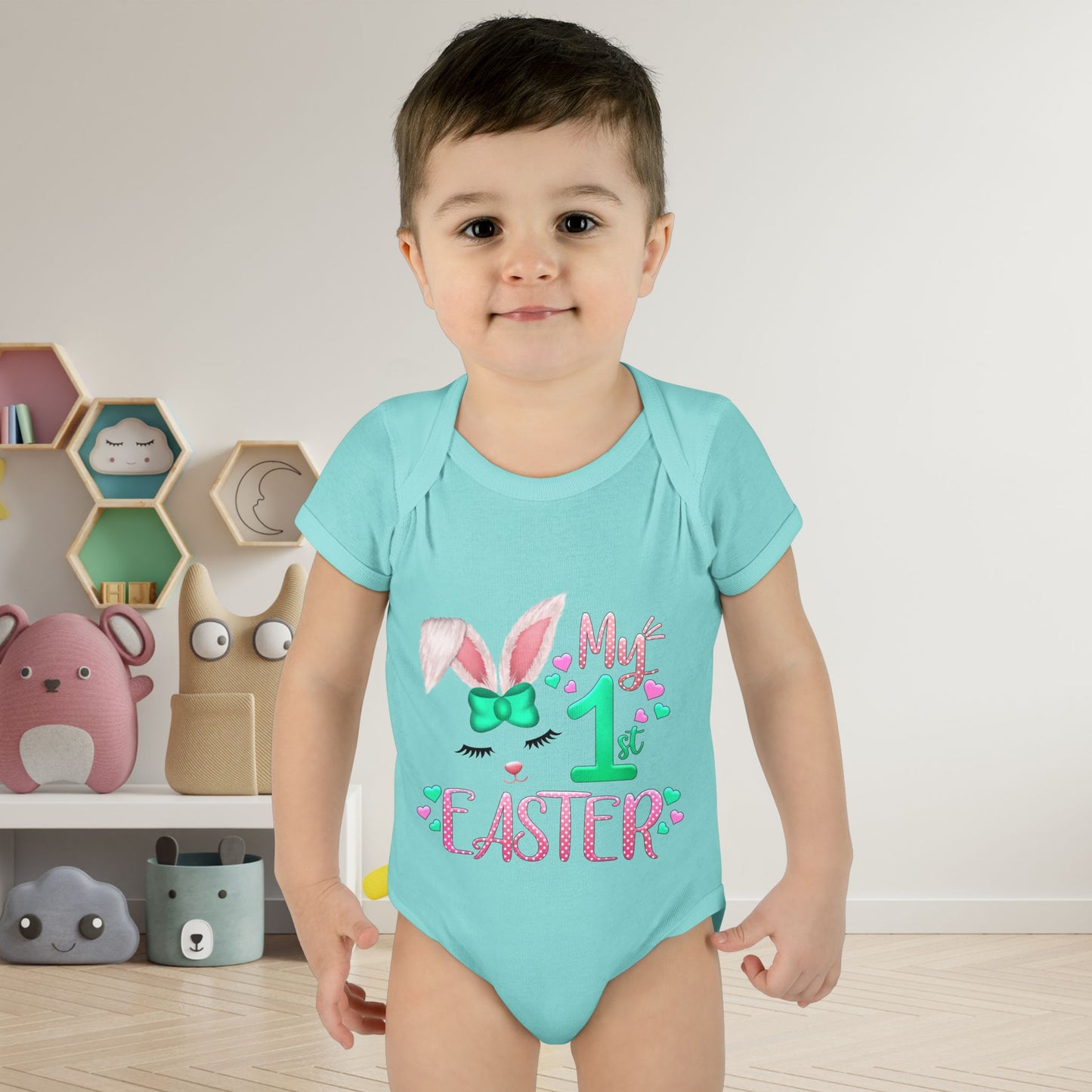 My First Easter Infant Baby Rib Bodysuit