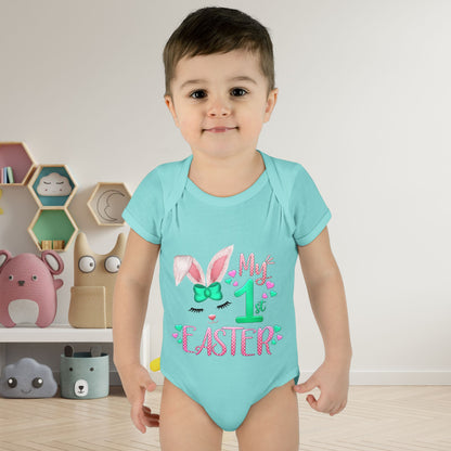 My First Easter Infant Baby Rib Bodysuit
