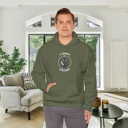 I Choose Violence Heavy Blend™ Hooded Sweatshirt