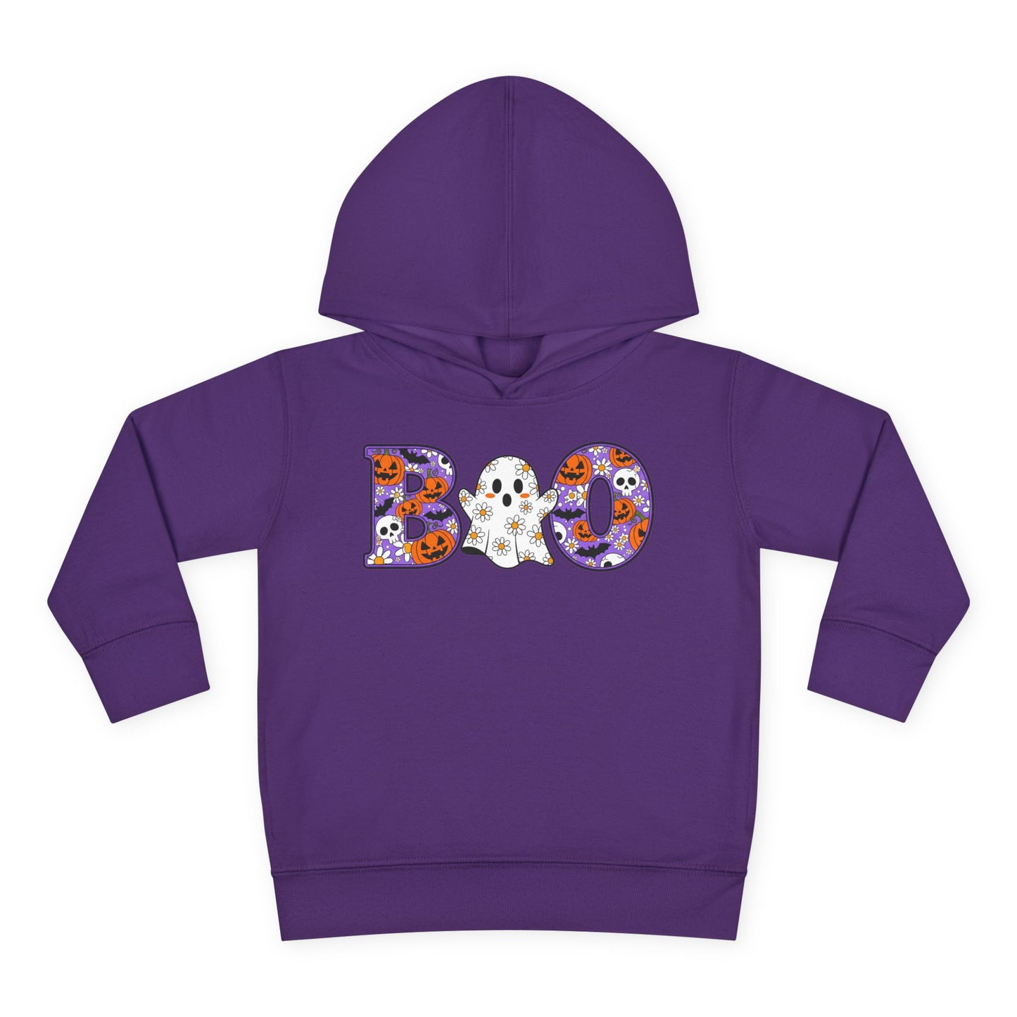Cute Floral Boo w/Ghost Toddler Hoodie