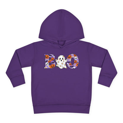 Cute Floral Boo w/Ghost Toddler Hoodie