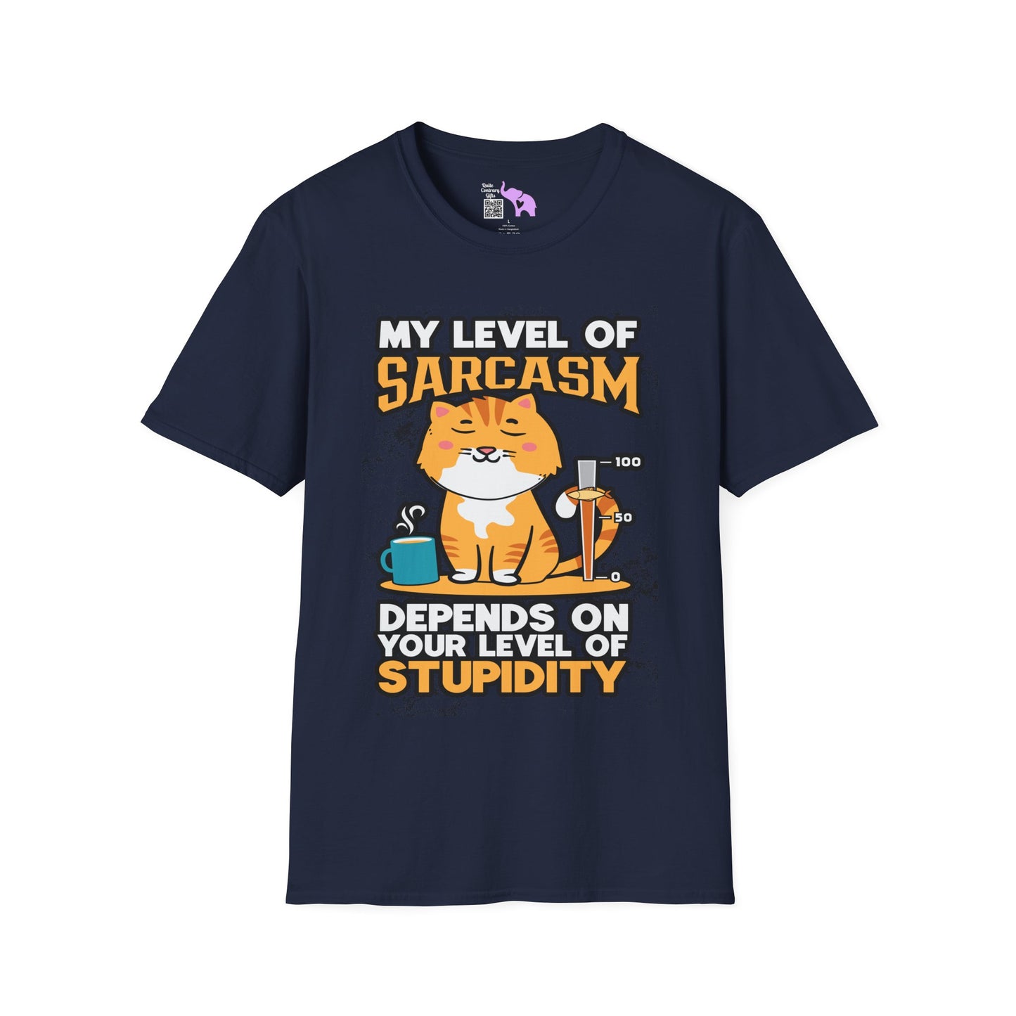 My Level of Sarcasm Adult T-shirt