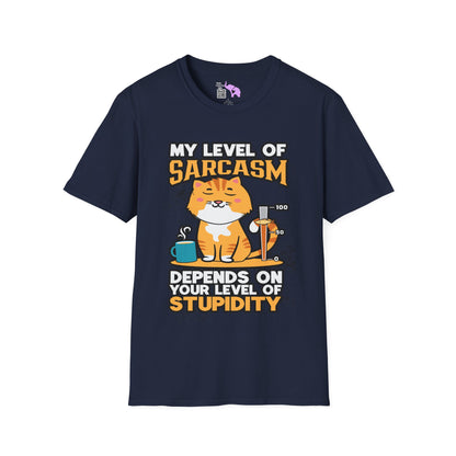 My Level of Sarcasm Adult T-shirt