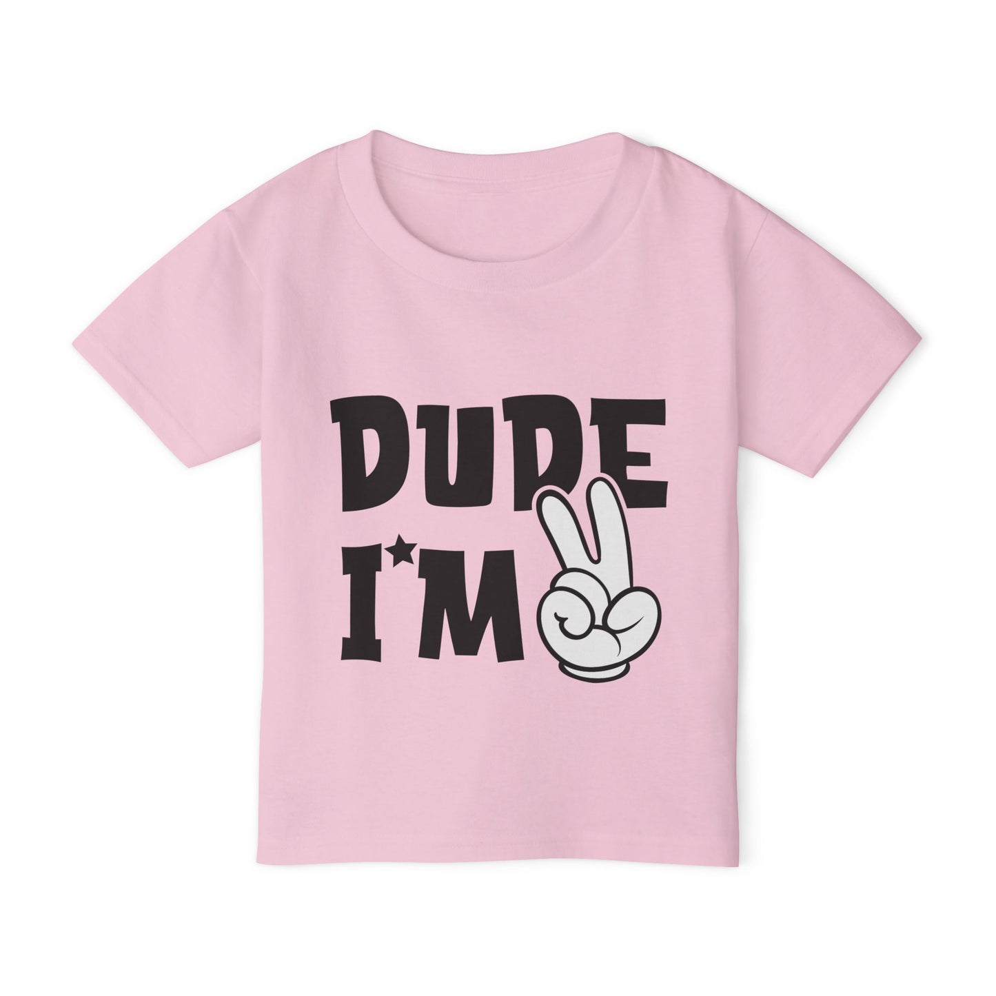 Dude I'm 2 Heavy Cotton™ Toddler T-shirt