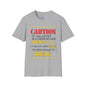 Caution My Daughter is a US Airman I've Been Known to Brag (Mom) Unisex Softstyle T-Shirt