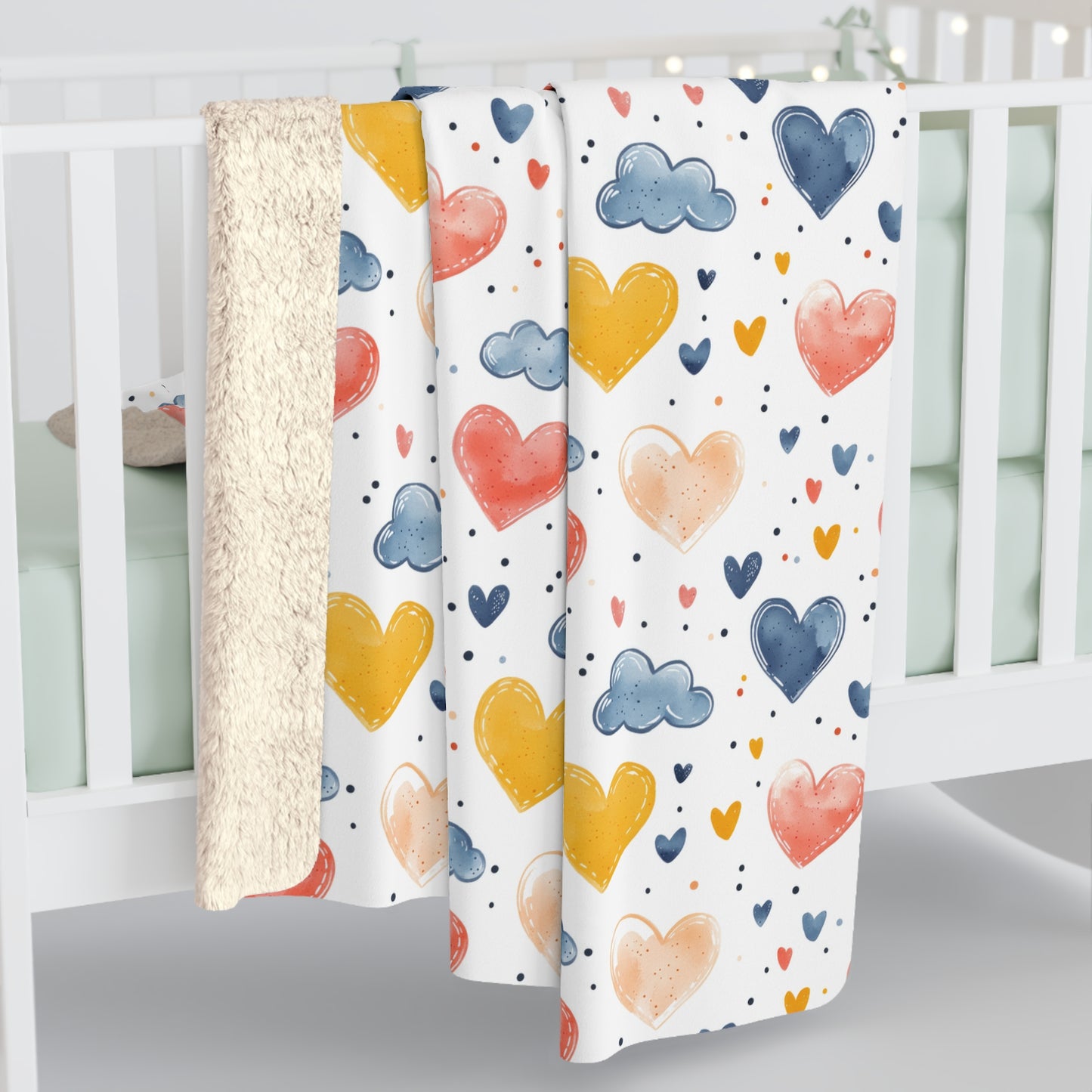 Love in the Air Sherpa Fleece Blanket