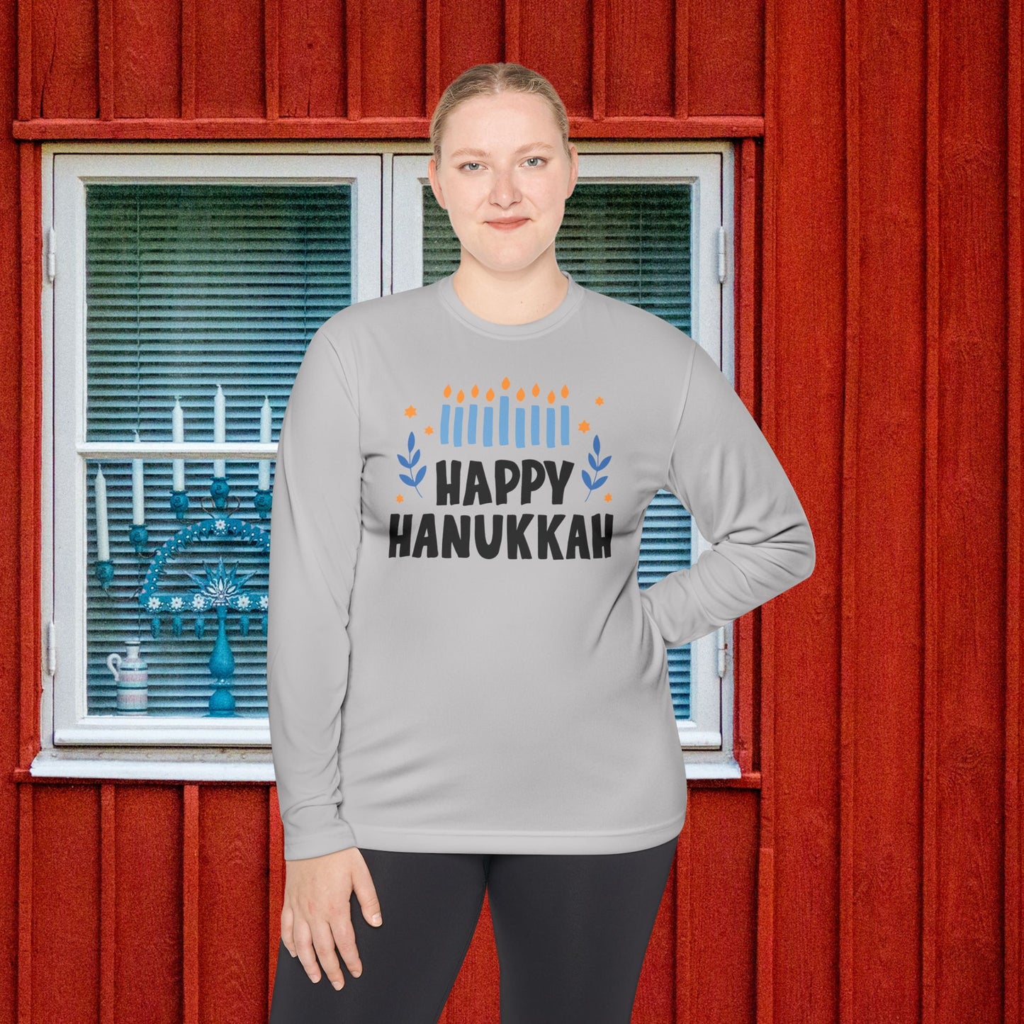 Happy Hanukkah 5 Adult Long Sleeve Tee