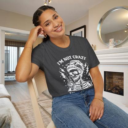 I'm Not Crazy I'm Spicy Adult T-shirt