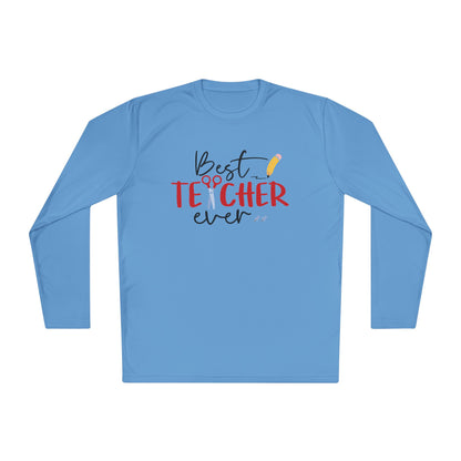 Best Teacher Ever Adult Long Sleeve Tee