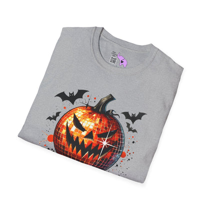 Orange Disco Pumpkin Adult T-shirt