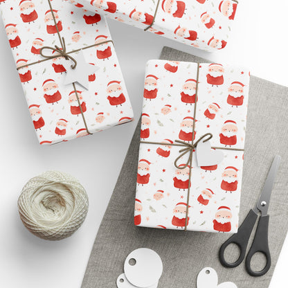 Holly Jolly Santas Wrapping Paper