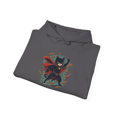 Superhero Cat Heavy Blend™ Hooded Sweatshirt